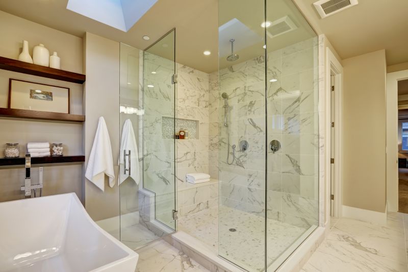 Modern Shower with Custom Features
