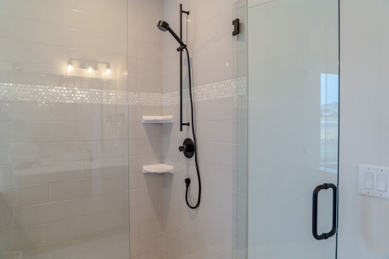 Minimalist Shower with Glass Walls